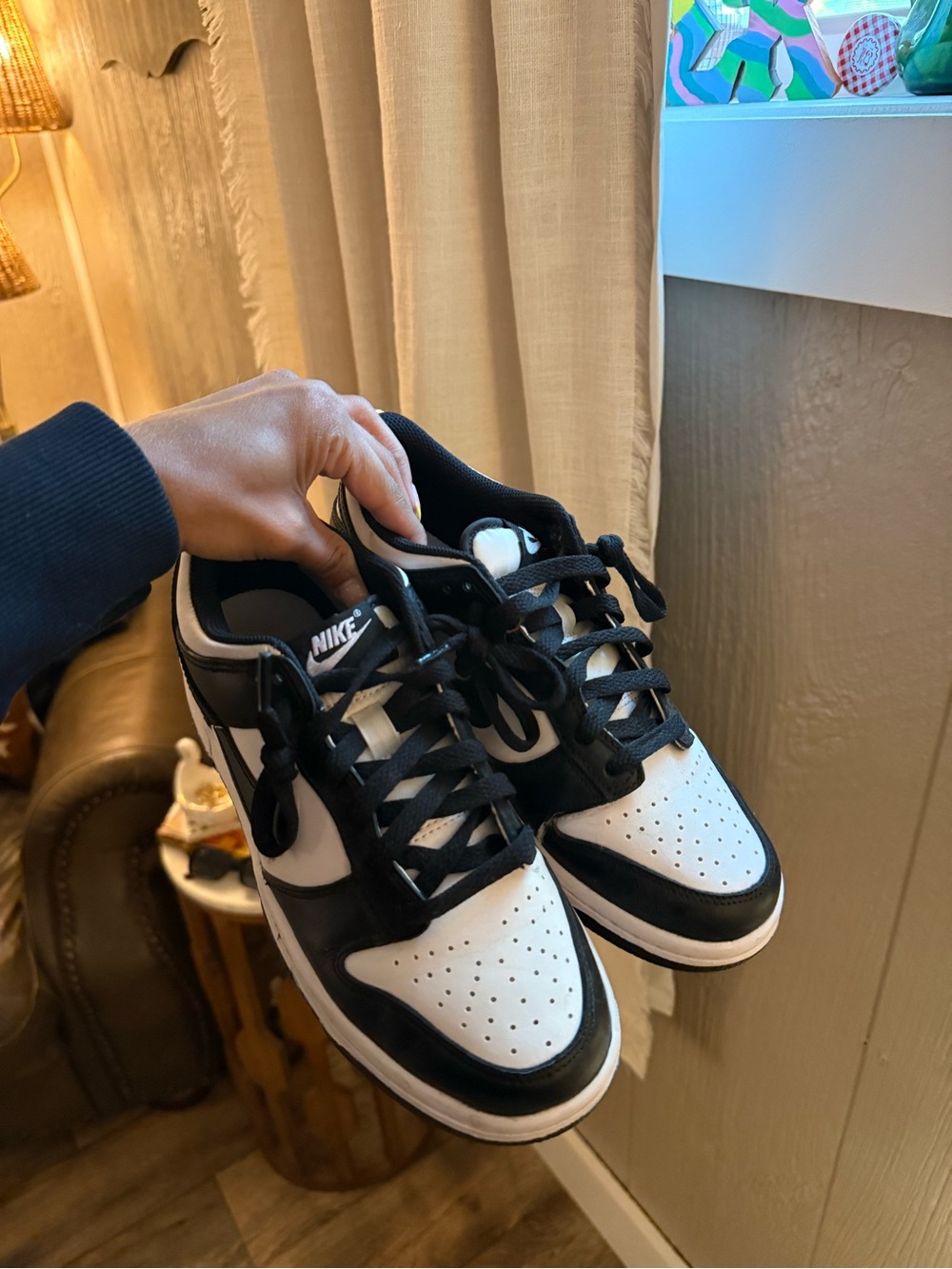 Black & white dunks 
Kids 5.5 I usually wear a size 6/6.5 women’s